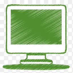 绿色的显示器图标