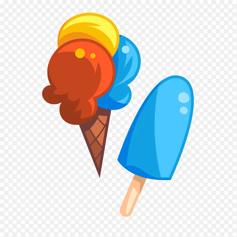 夏季卡通冰淇淋冰棒