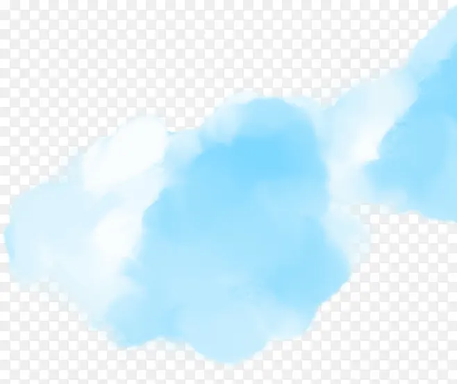 云色块云蓝色云朵卡通云朵