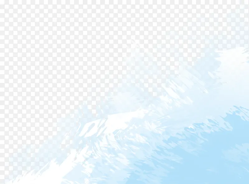 蓝色水彩墨迹