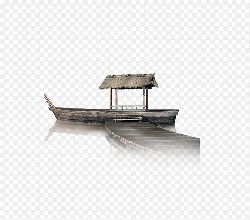 湖上的木船