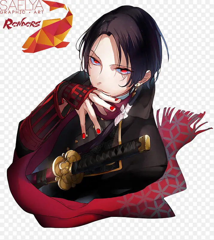 红眼美型少年动漫