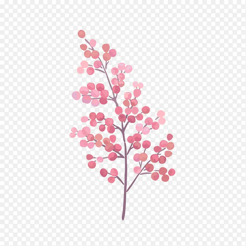 粉色花卉纹样图案
