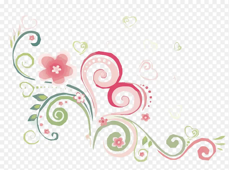 粉色花朵底纹