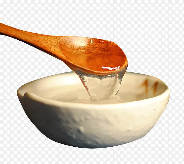透明的魔芋粉素材