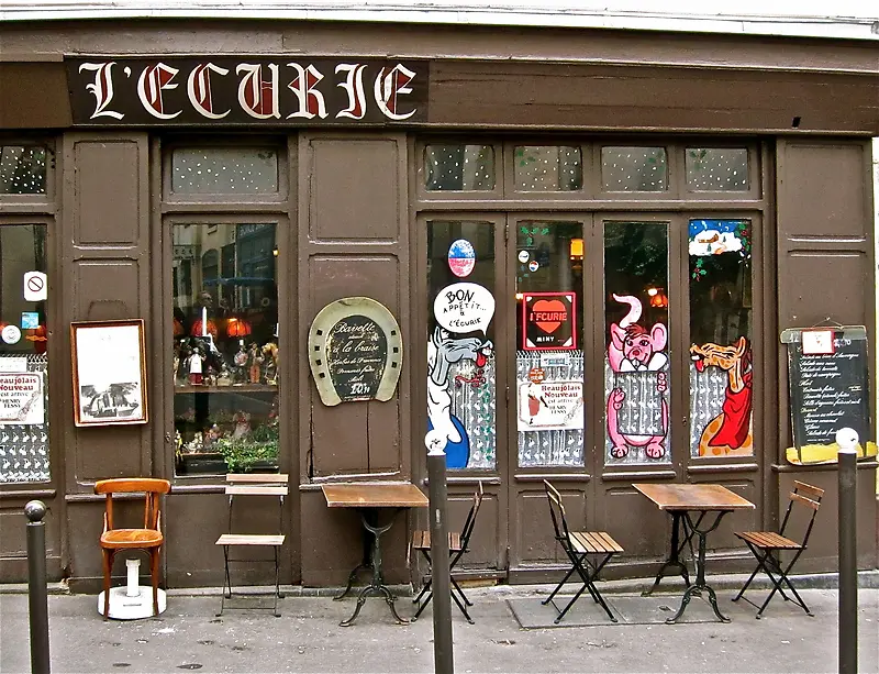 欧洲街头咖啡店景观