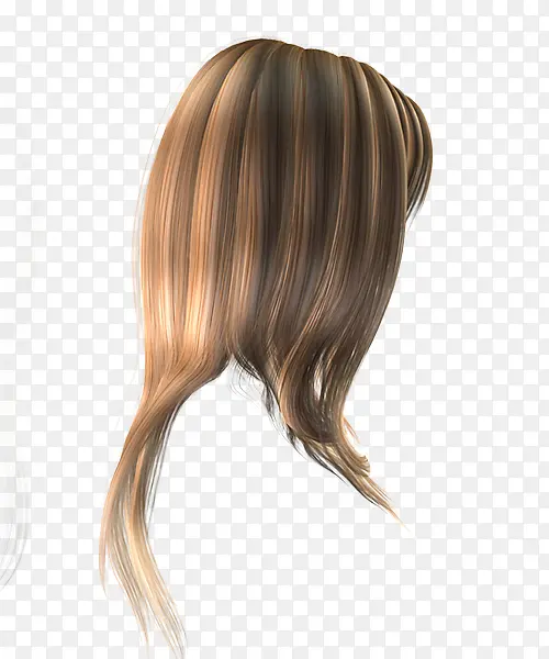 棕色女士头发装饰发型假发