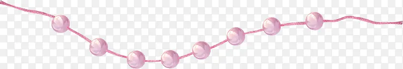 粉色漂亮珠串
