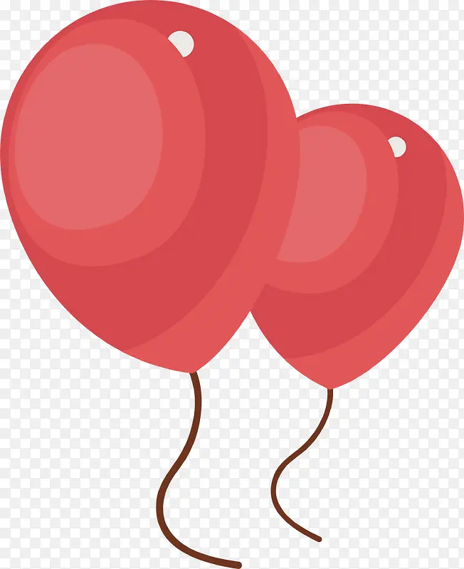 红色漂浮气球