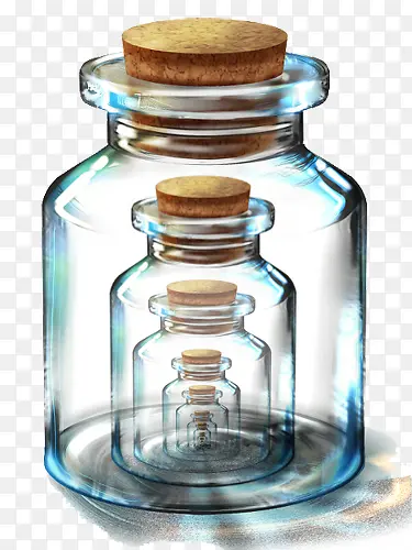 透明玻璃瓶素材