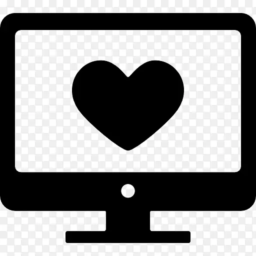 电脑屏幕的心图标