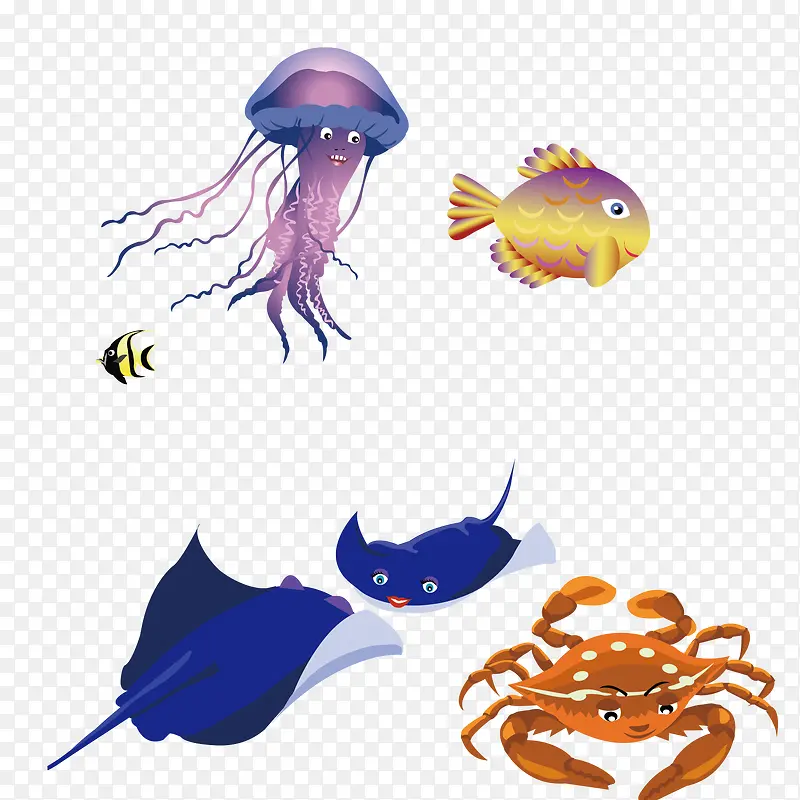 海底的不同生物