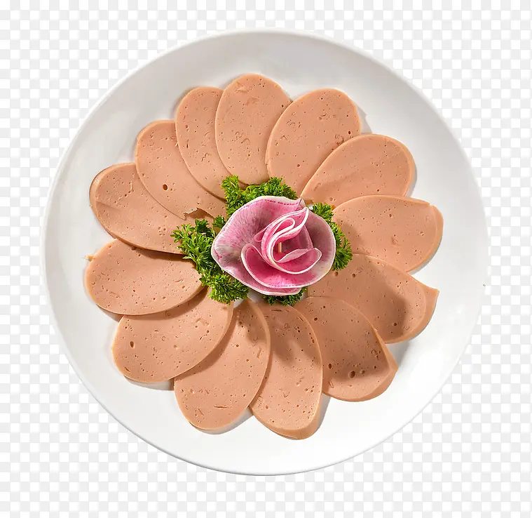 火腿肠摆盘