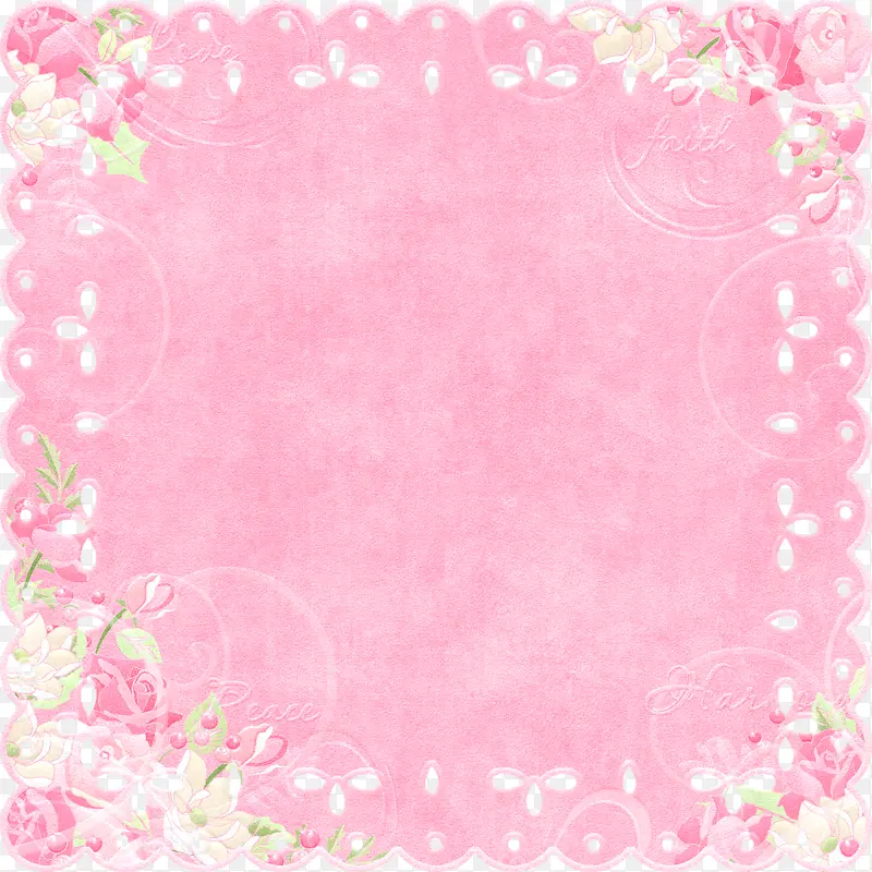 粉色桌布