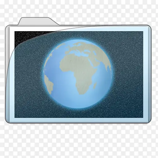 PNG图标设计地球文件夹