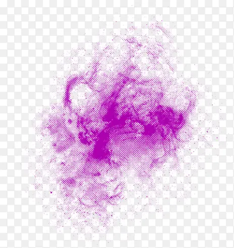 紫色创意手绘云雾设计