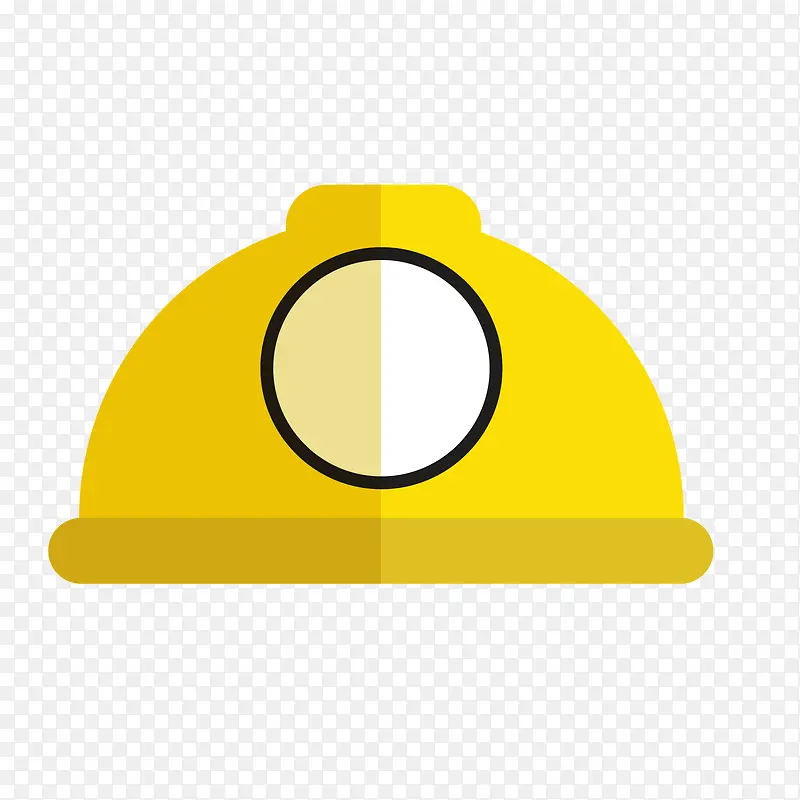 卡通黄色的安全帽设计