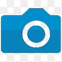 相机蓝色电脑桌面网页图标
