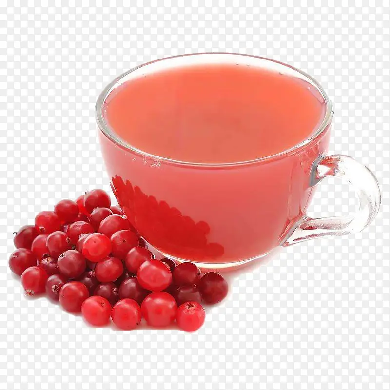 玻璃杯蔓越莓果汁