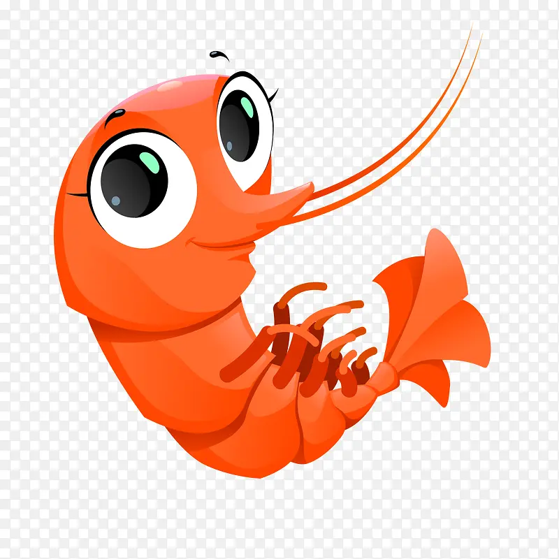 卡通海鲜龙虾动物设计