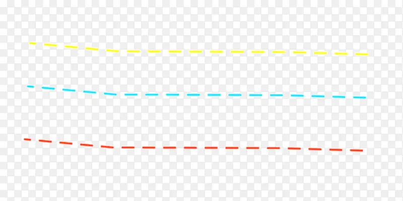 黄蓝红三色虚线分割线