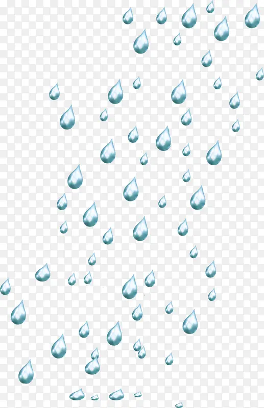 天气下雨飘落素材免抠