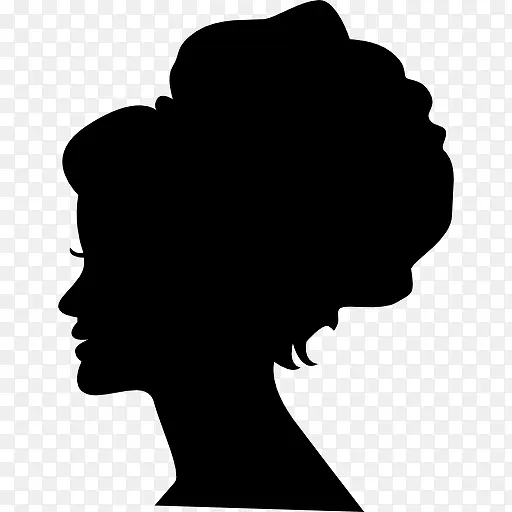 女头大头发形状对图标
