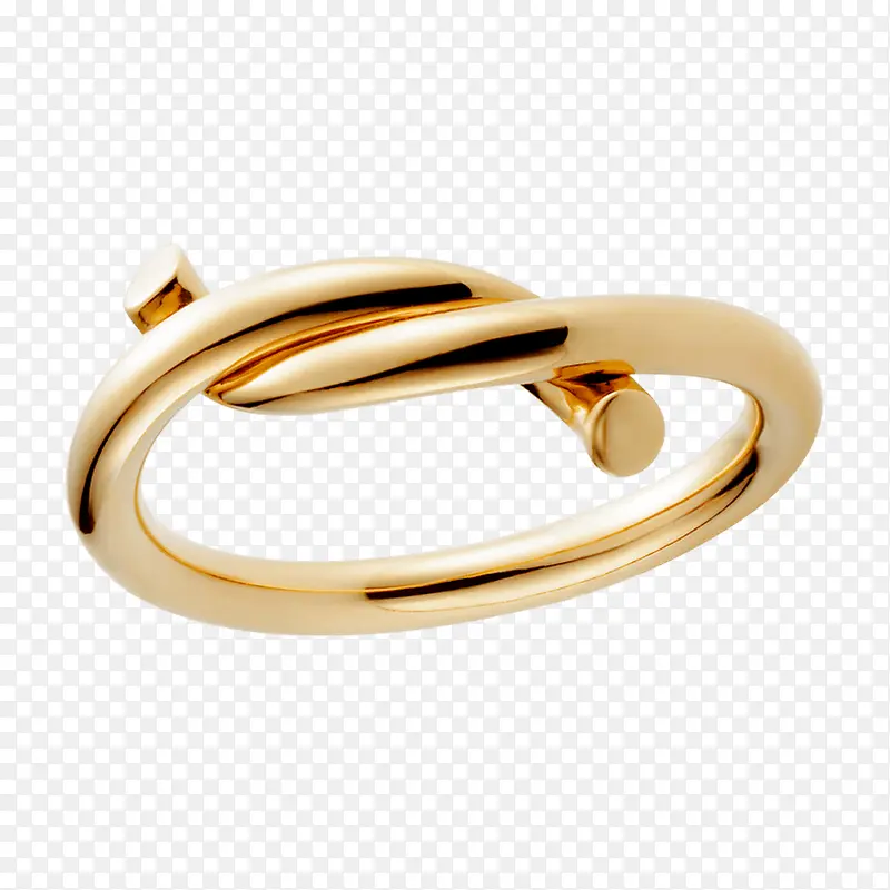 金色单环戒指