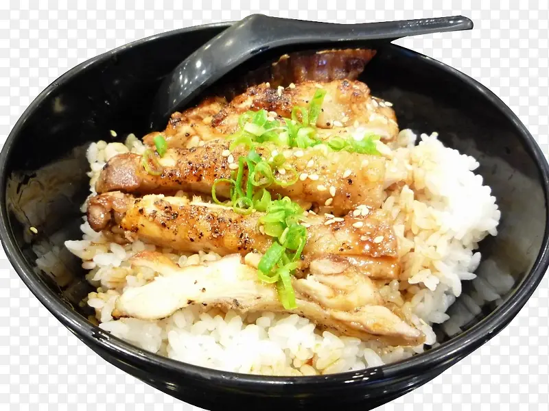 葱花鸡排饭