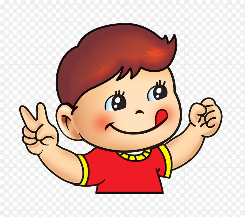 可爱小男孩