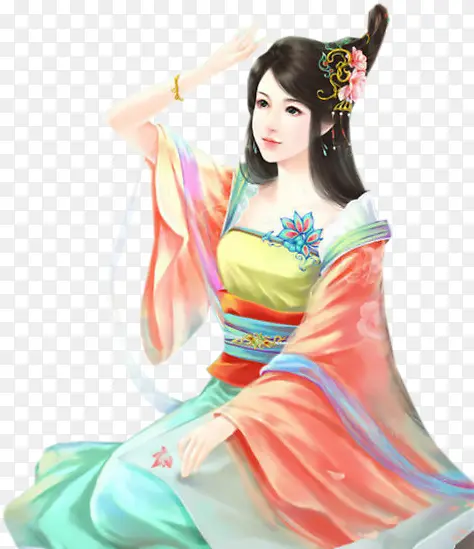 手绘美艳绝伦美女