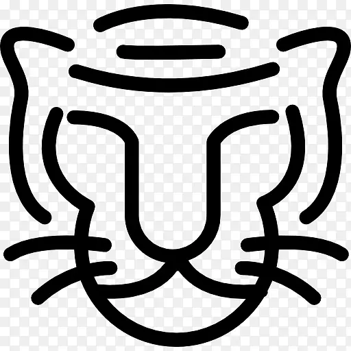 猫脸的轮廓图标