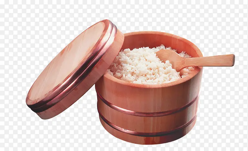 米饭素材食物木桶
