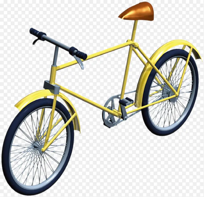 黄色自行车