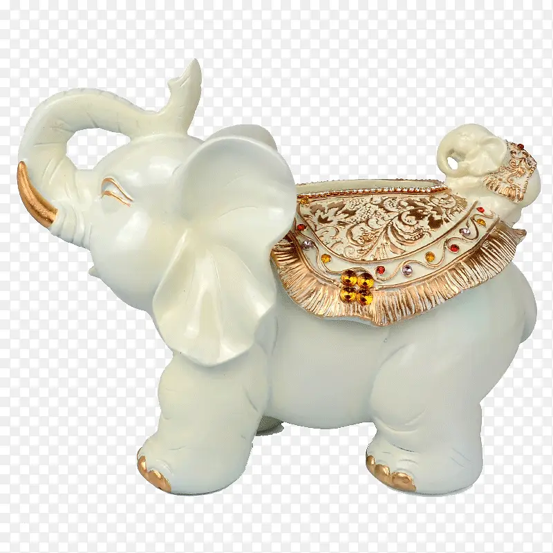 欧式奢华大象纸巾盒摆件创意客厅