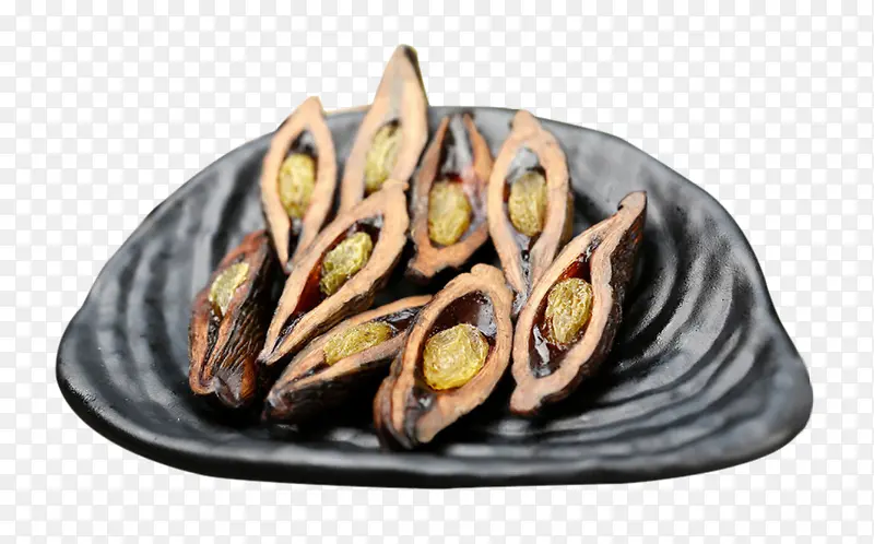 黑色碗里的槟榔