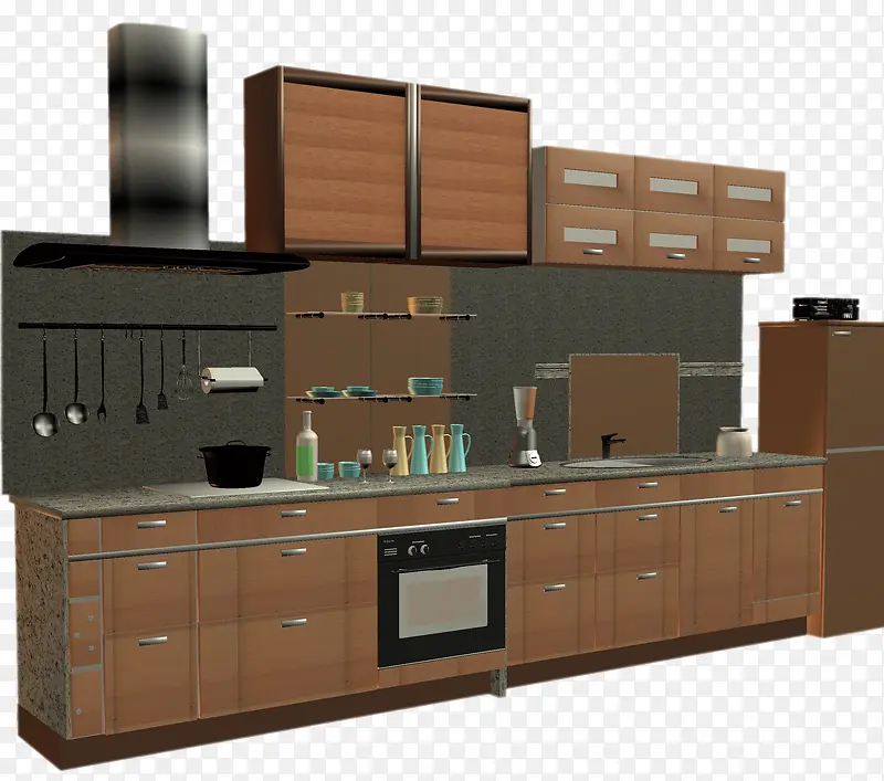 3D厨房场景免费下载