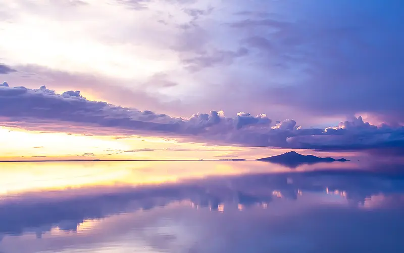 紫色海面天空环境渲染