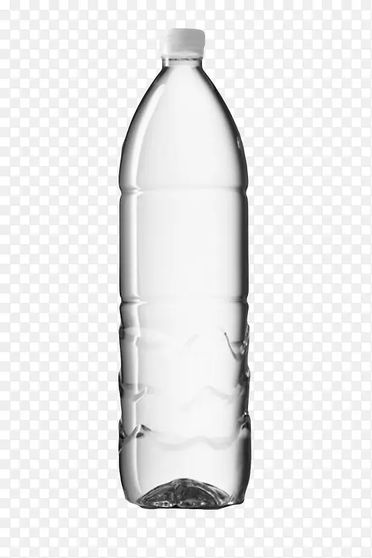 透明解渴白盖子塑料瓶饮用水实物