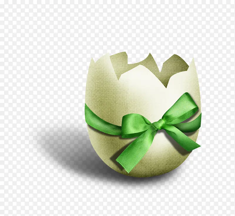 绿色彩带蛋壳