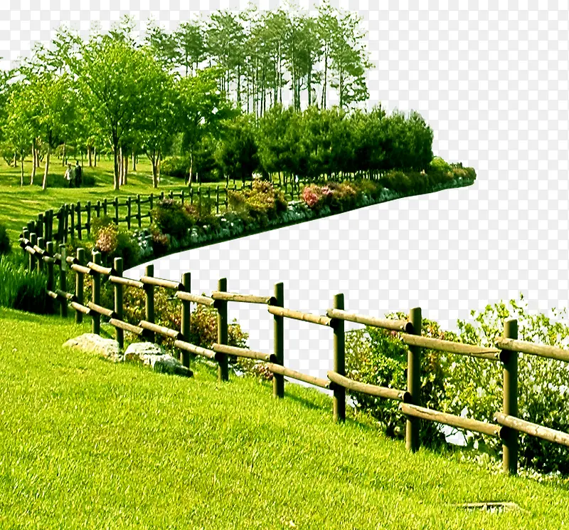 水边栅栏