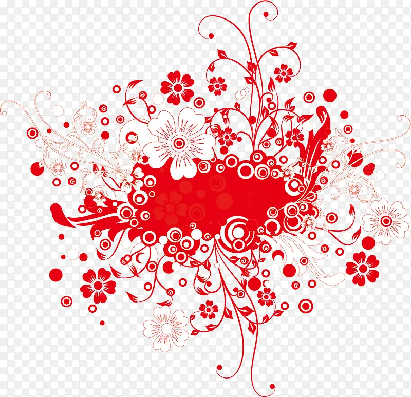 花纹 红色 装饰背景图案