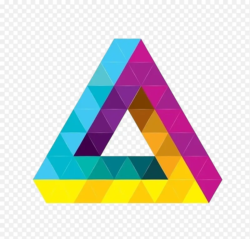 组合三角形标签