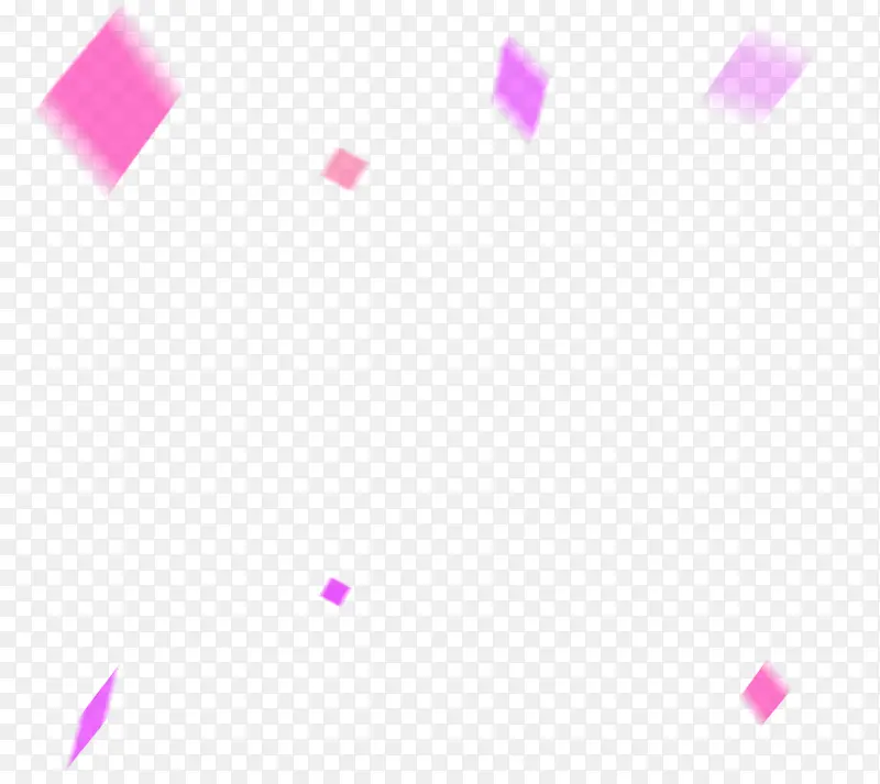 粉色几何图形漂浮素材