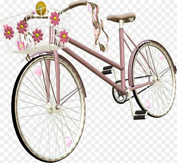 粉色单车