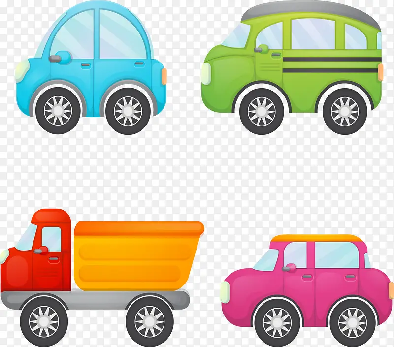 彩色玩具小汽车
