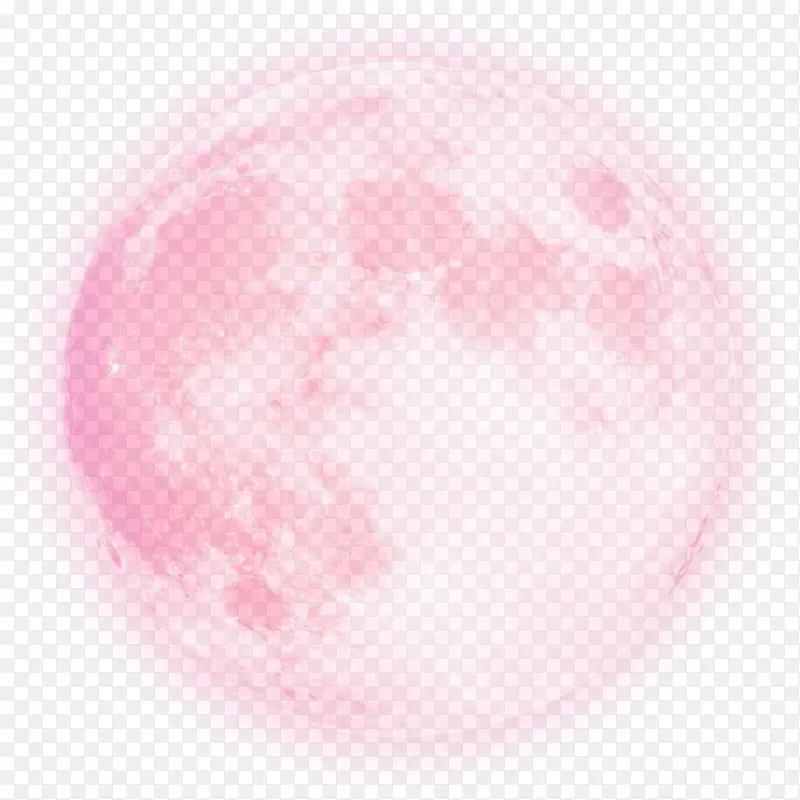发光月光粉色效果