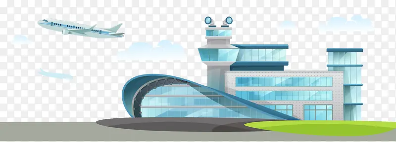 矢量机场航站楼素材