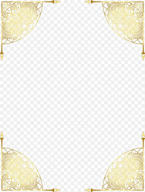 金色复古边框