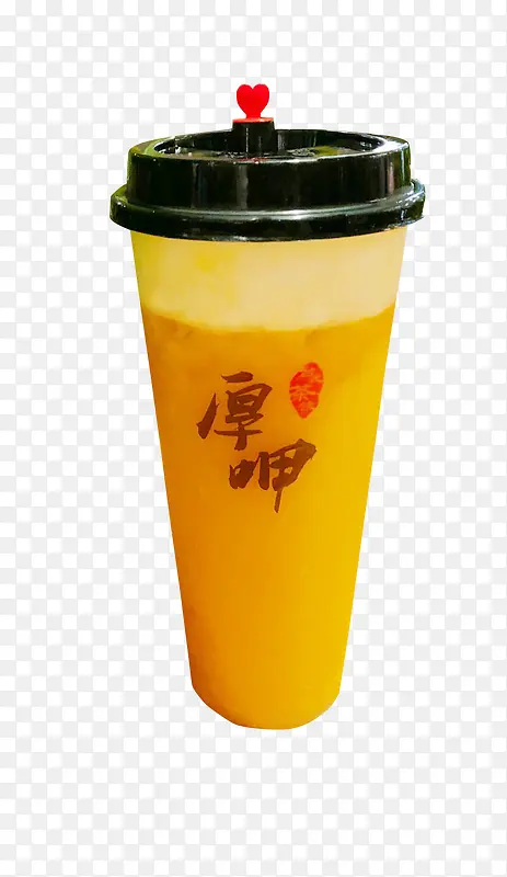 厚呷 芒果 奶茶奶盖